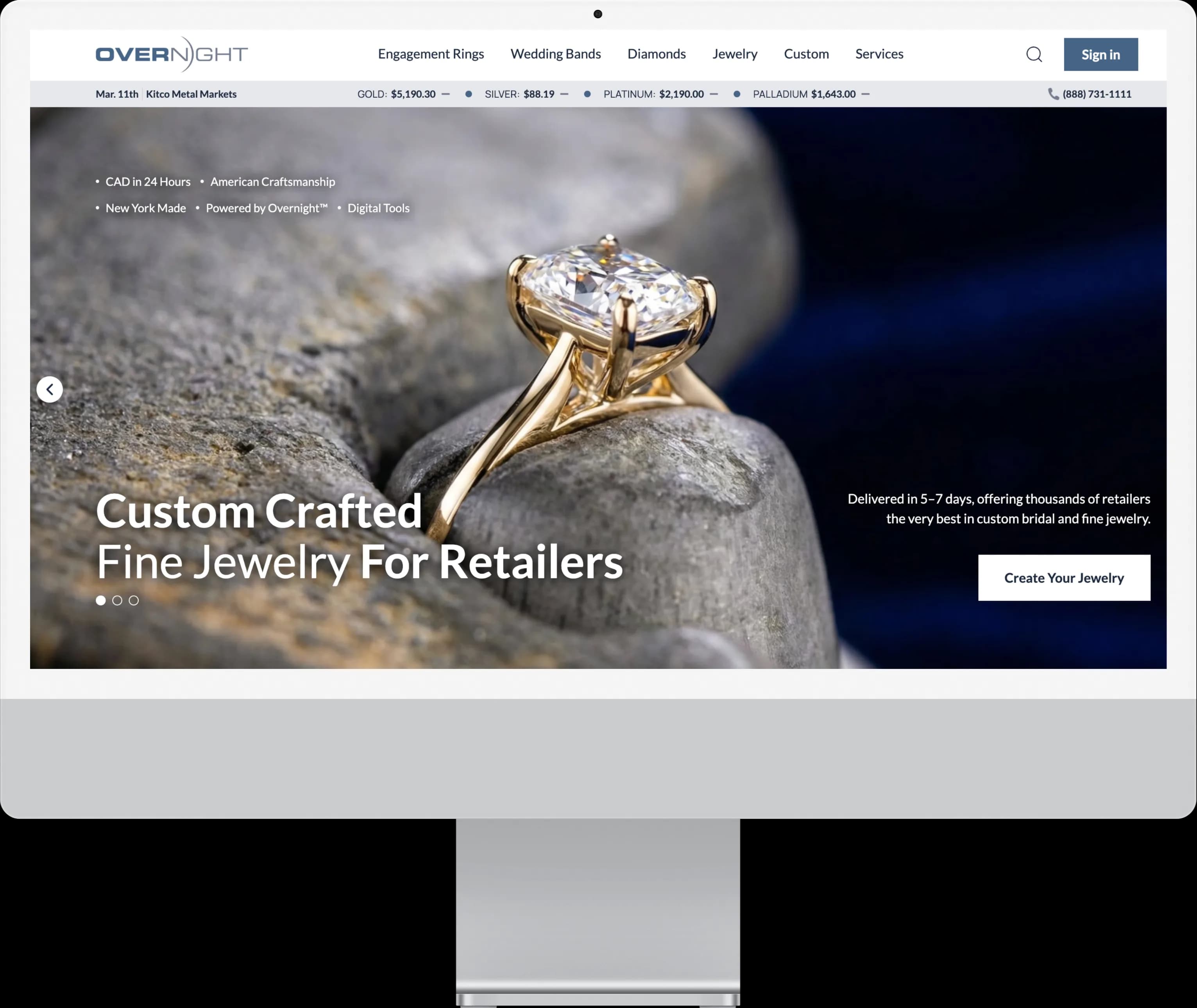 Overnight Mountings desktop