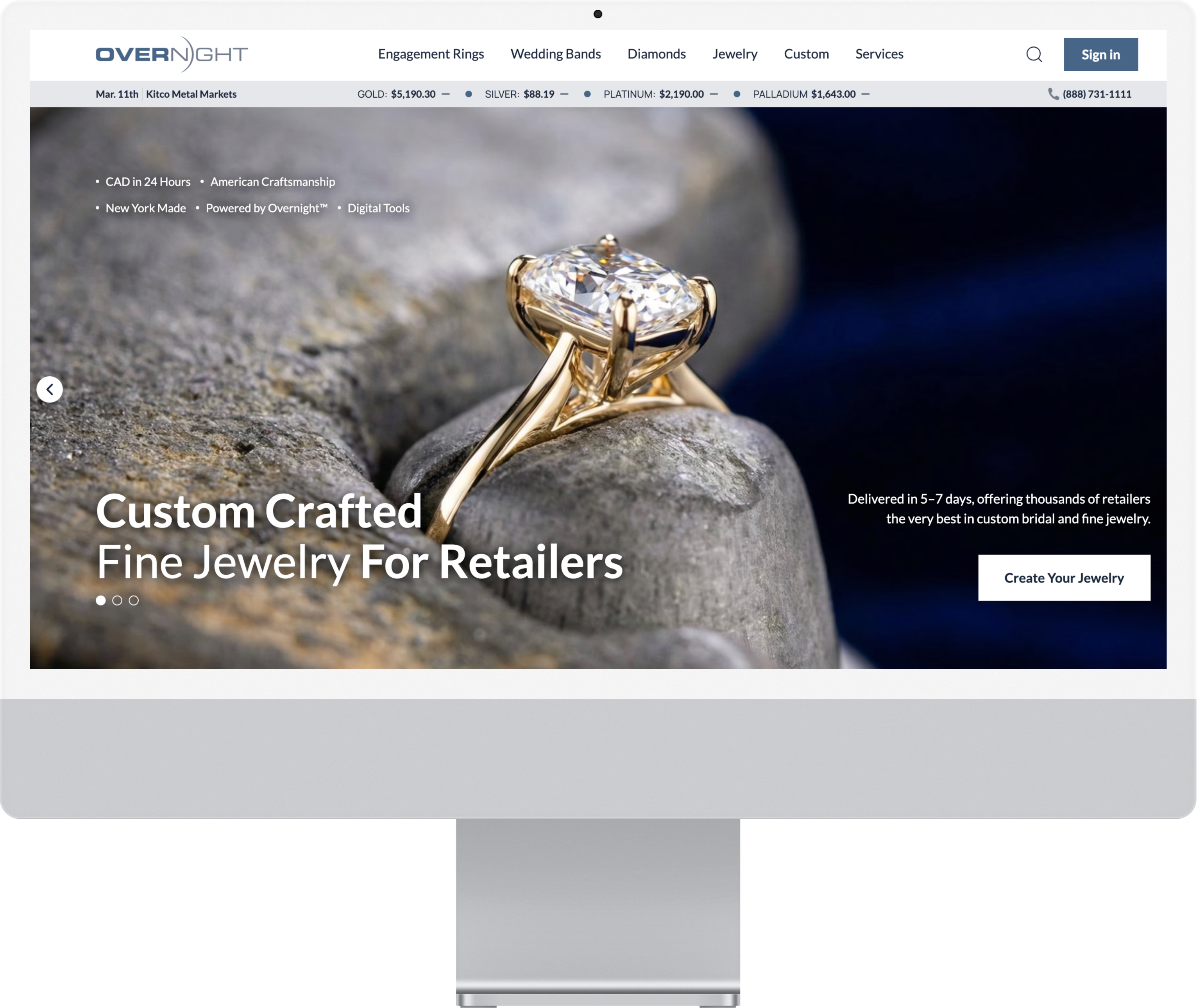 Overnight Mountings desktop